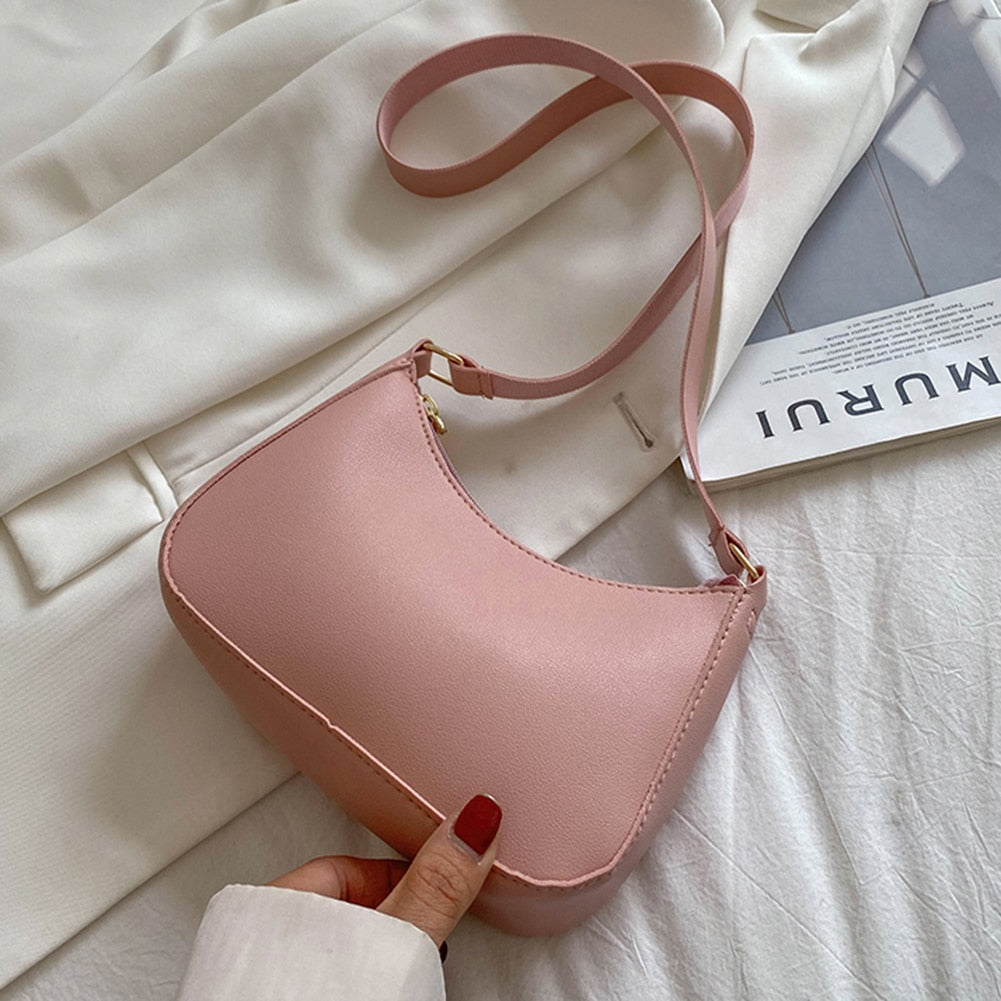 Bolsa Feminina Retrô De Couro